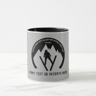 Skiing Accident Get Well Soon Large Coffee Mug