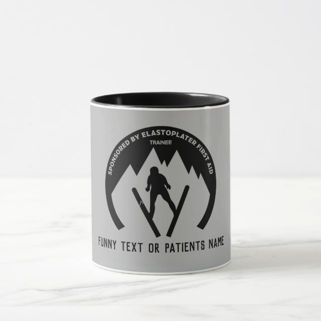 Skiing Accident Get Well Soon Large Coffee Mug (Center)