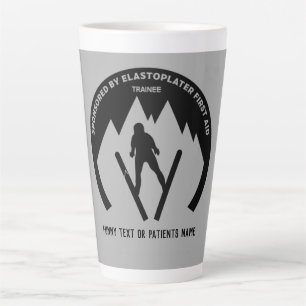 Skiing Accident Get Well Soon  Latte Mug