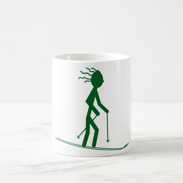 Skiing Adventure Coffee Mug (Center)