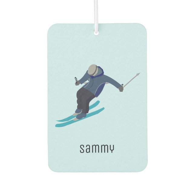 Skiing Air Freshener (Front)