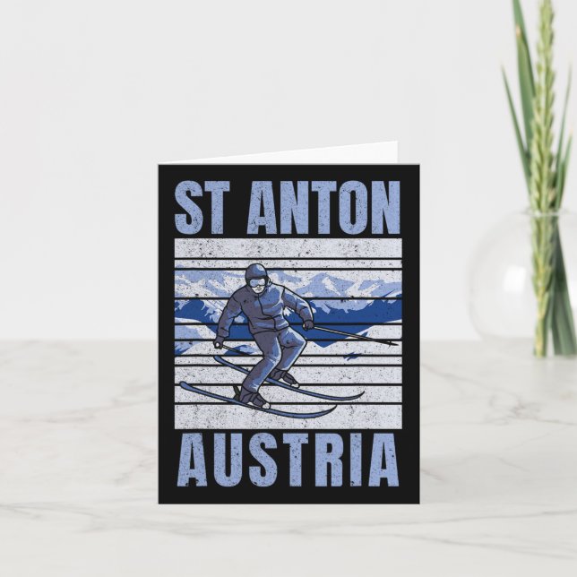 Skiing And Apres Ski - Winter Sports St Anton  Card (Front)
