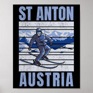 Skiing And Apres Ski - Winter Sports St Anton Poster