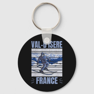 Skiing And Apres Ski - Winter Sports Val-d'isere Keychain