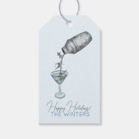 skiing and martinis fun drawing 