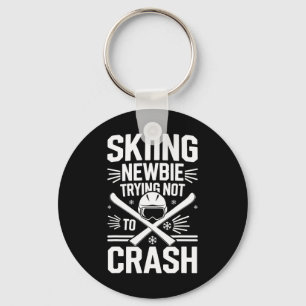 Skiing And Snowboarding Beginner Winter Sports Ent Keychain