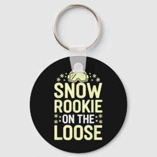 Skiing And Snowboarding Beginner Winter Sports Ent Keychain