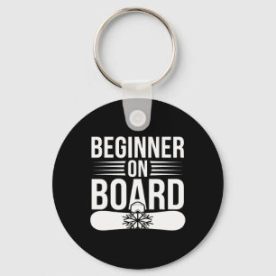 Skiing And Snowboarding Beginner Winter Sports Ent Keychain