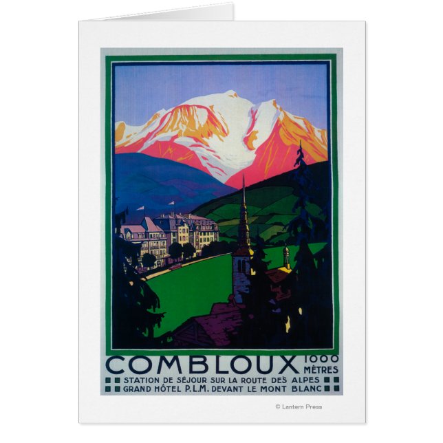 Skiing at Combloux Promotional Poster (Front)