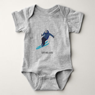 Skiing Baby Bodysuit