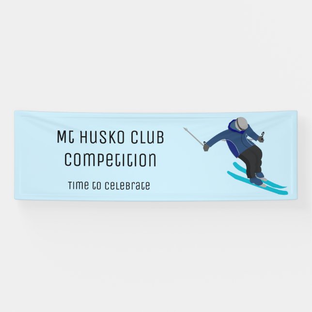 Skiing Banner (Horizontal)