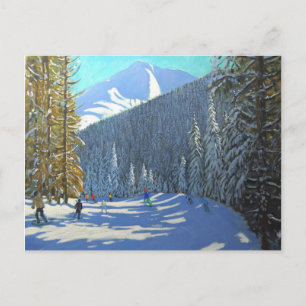 Skiing Beauregard La Clusaz 2012 Postcard