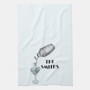 Skiing cabin  kitchen towel