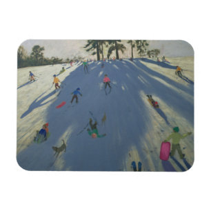 Skiing Calke Abbey Derby Magnet