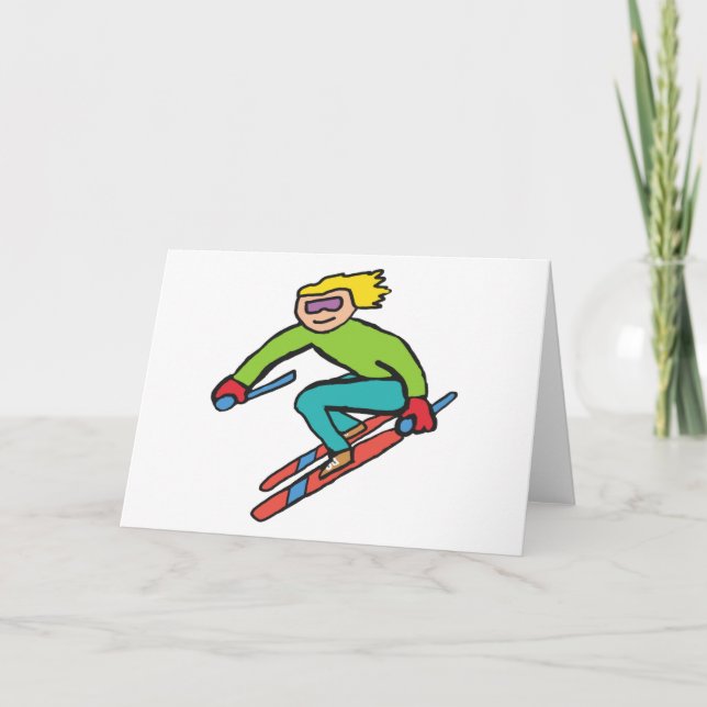 Skiing Card (Front)