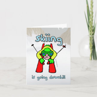 Skiing Card