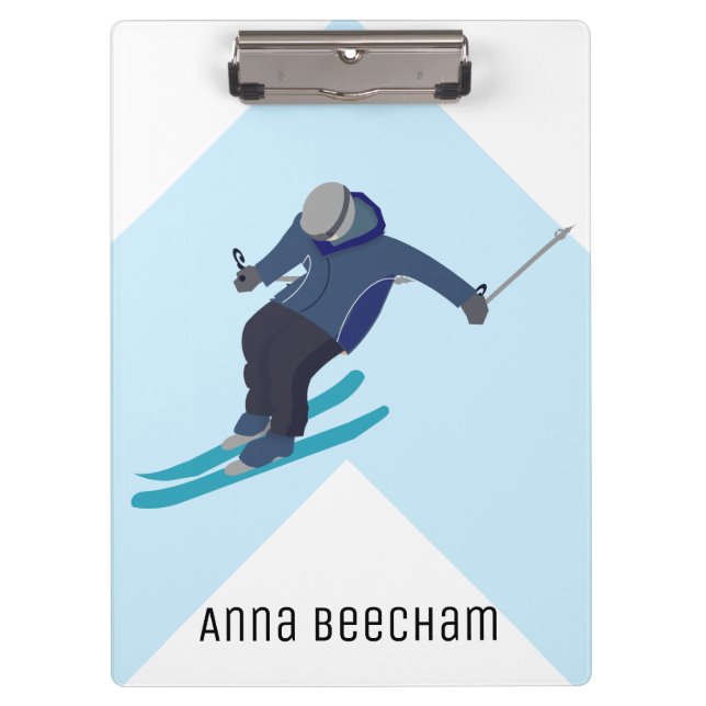 Skiing Clipboard (Front)