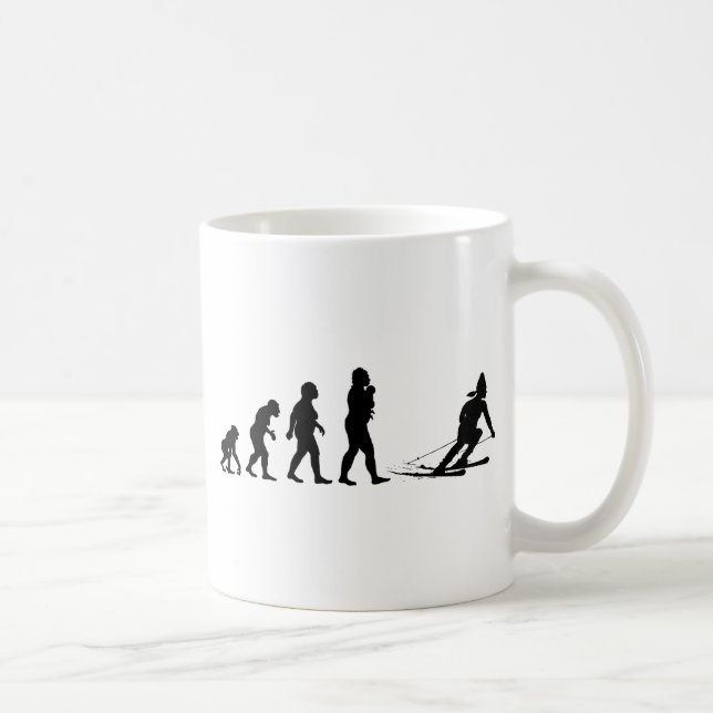 Skiing Coffee Mug (Right)