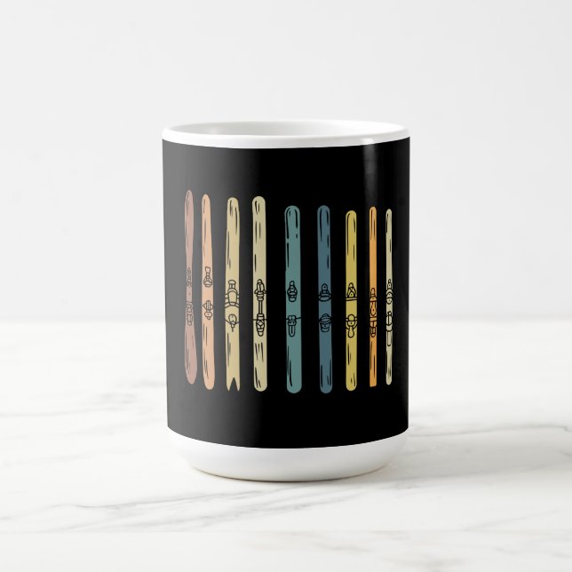 Skiing - Collection of ski boards Coffee Mug (Center)