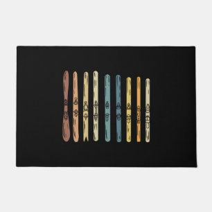 Skiing - Collection of ski boards Doormat