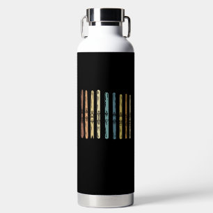 Skiing - Collection of ski boards Water Bottle