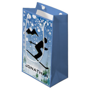 Skiing Design Gift Bag
