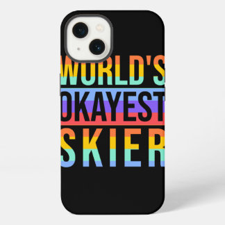 Skiing Design Okayest Skier Skiing Lover iPhone 13 Case