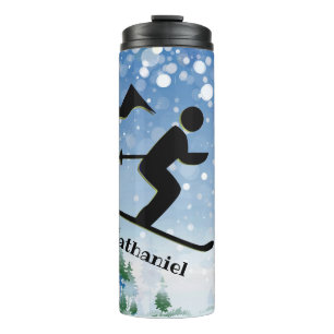 Skiing Design Thermal Tumbler