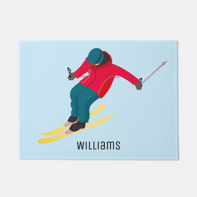 Skiing Doormat (Front)