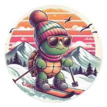 Skiing down the slopes