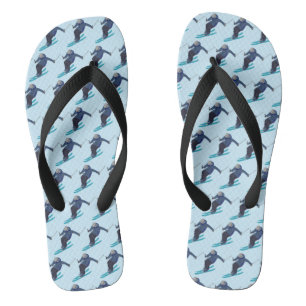 Skiing Flip Flops