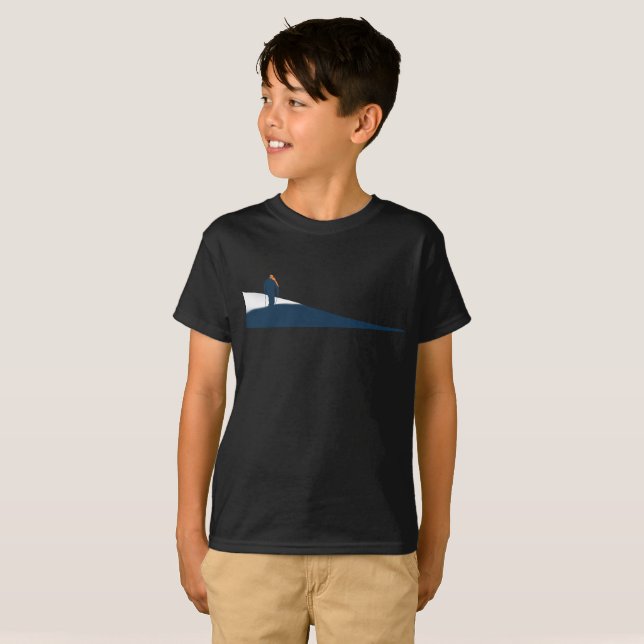 Skiing Freerider Adventure T-Shirt (Front Full)