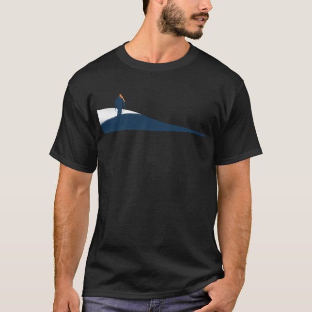 Skiing Freerider Adventure T-Shirt (Front)