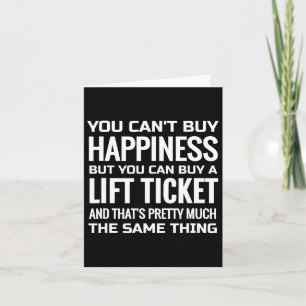 Skiing Gift Shirt And Snowboarding T Shirt Card