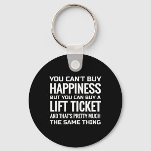 Skiing Gift Shirt And Snowboarding T Shirt  Keychain