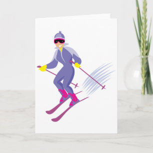 Skiing Greeting Cards
