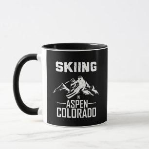Skiing in Aspen Colorado  Mug
