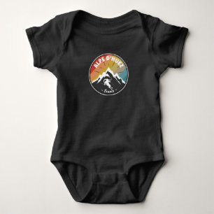Skiing In France Alpe d’Huez Baby Bodysuit