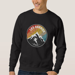 Skiing In France Les Carroz Sweatshirt