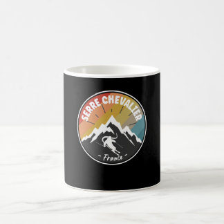 Skiing In France Serre Chevalier Coffee Mug