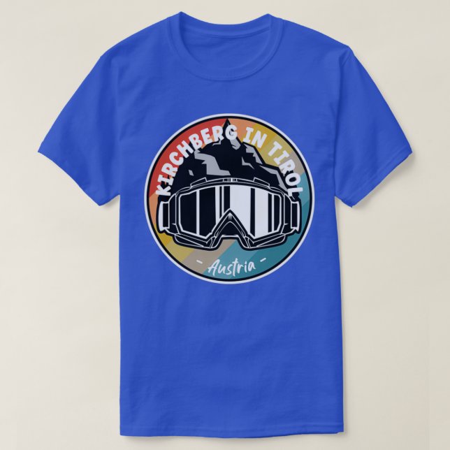 Skiing In Kirchberg in Tirol Austria T-Shirt (Design Front)