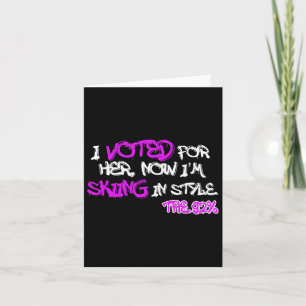 Skiing In Style' The 92 Percent Black Women Girls  Card