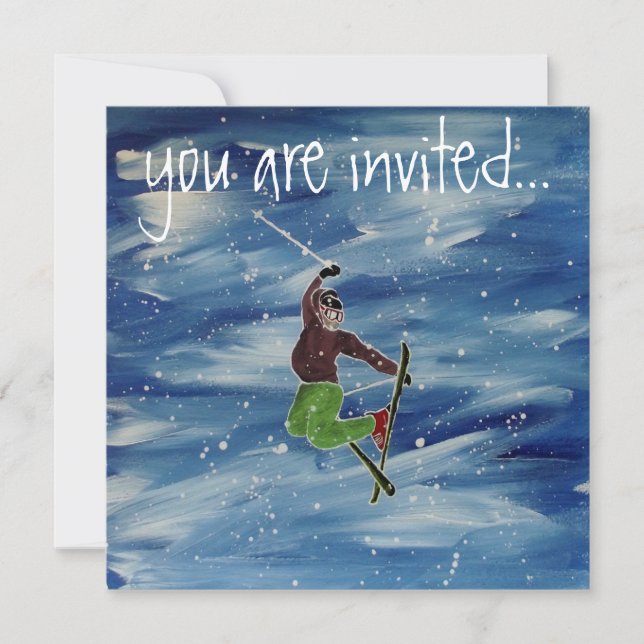 Skiing invitation (Front)