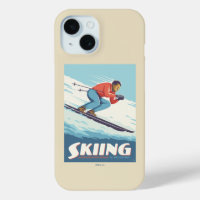 Skiing Is Believing Retro Print