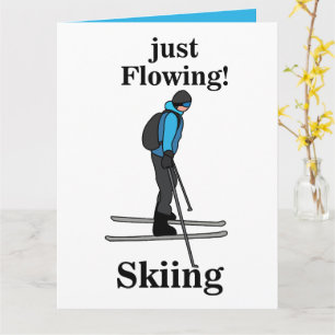 Skiing Just Flowing Skier Card