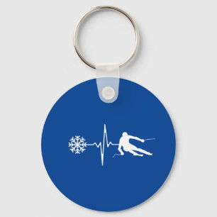Skiing Keychain