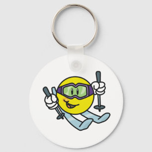 Skiing Keychain