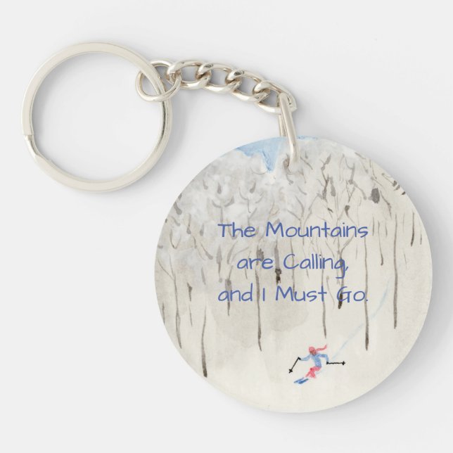 Skiing Keychain (Front)