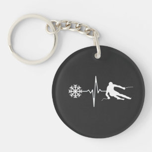 Skiing Keychain