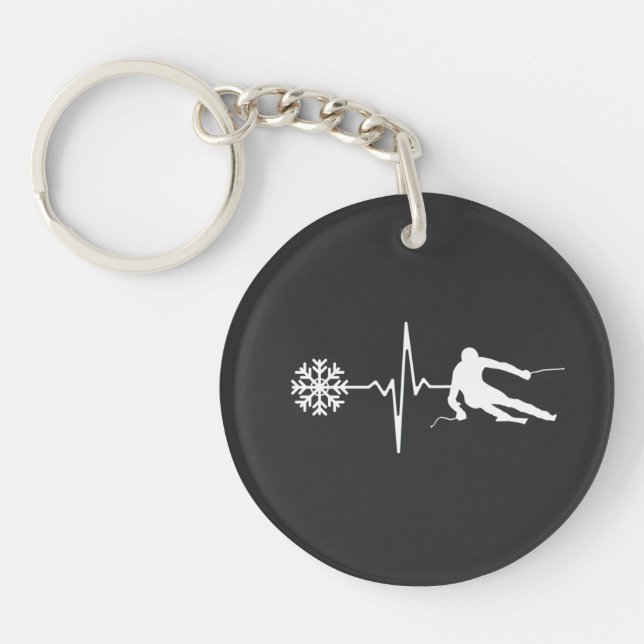 Skiing Keychain (Front)